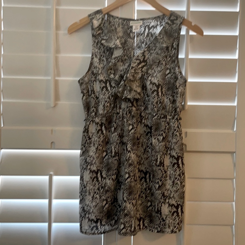 Motherhood Maternity | Snakeskin print sleeveless blouse | M